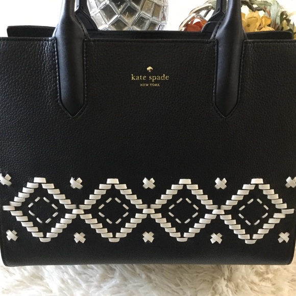 Kate Spade Leather Satchel Flynn Street Meriwether - Picture 4 of 8